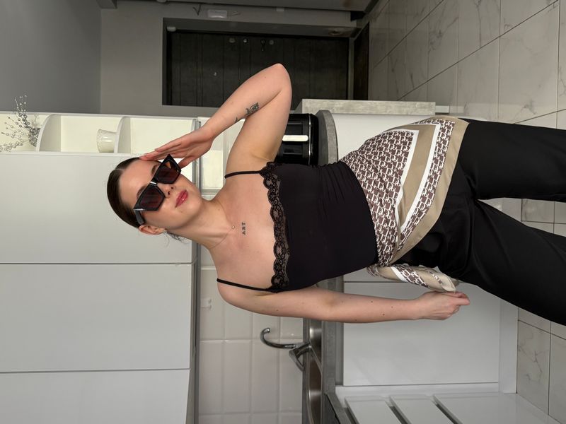Хустка шовкова типу Dior 7902 фото