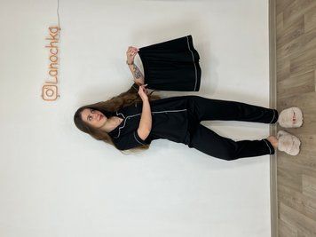 Піжама 3 в 1 чорна амеріканка 4637 фото