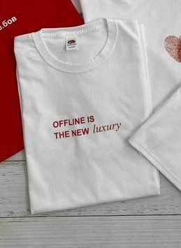 Футболка Offline is the new luxury 6765 фото