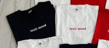 Футболка toxic mood Кольори 6747 фото
